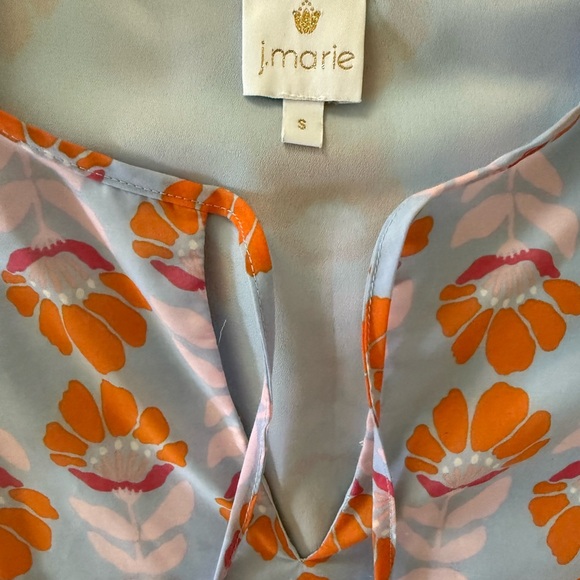 J Marie Violet floral dress. S. GUC - Picture 4 of 6